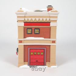 Department 56 Snow Village Engine 223 Fire House Lit Building 8.62 Inch