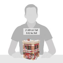 Department 56 Snow Village Engine 223 Fire House Lit Building 8.62 Inch