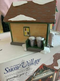 Department 56 Snow Village `Grandpa's Garage`