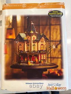 Department 56 Snow Village Halloween Victorian House Multicolor Illuminated