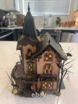 Department 56 Snow Village Halloween Victorian House Multicolor Illuminated