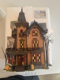 Department 56 Snow Village Halloween Victorian House Multicolor Illuminated