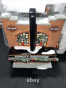 Department 56 Snow Village Harley Davidson #4020216 Light Up Building Motorcycle