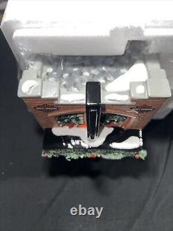 Department 56 Snow Village Harley Davidson #4020216 Light Up Building Motorcycle