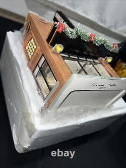 Department 56 Snow Village Harley Davidson #4020216 Light Up Building Motorcycle