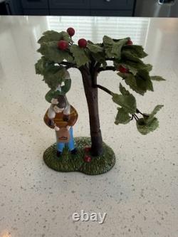 Department 56 Snow Village Harvest Apple Orchard Fall House Multicolor Boxed