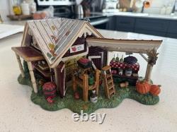 Department 56 Snow Village Harvest Apple Orchard Fall House Multicolor Boxed