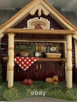 Department 56 Snow Village Harvest Apple Orchard Fall House Multicolor Boxed