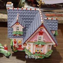 Department 56 Snow Village Hearts & Blooms Cottage Ceramic Porcelain 2002