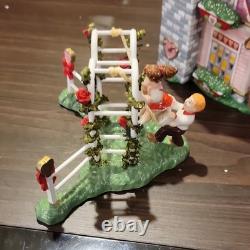 Department 56 Snow Village Hearts & Blooms Cottage Ceramic Porcelain 2002
