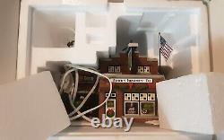 Department 56 Snow Village Illuminated Abners Implement Company and Original Box