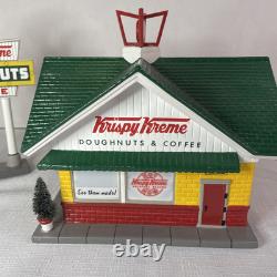 Department 56 Snow Village Krispy Kreme Doughnut Shop #55071 With Sign No Box