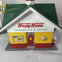 Department 56 Snow Village Krispy Kreme Doughnut Shop #55071 With Sign No Box