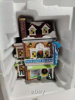 Department 56 Snow Village Main Street Pharmacy (#56.55615) With Box
