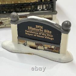 Department 56 Snow Village Mayors Mansion Retired Limited Edition 56.55607