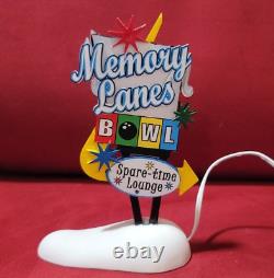 Department 56 Snow Village Memory Lanes Bowl Set of 2- #4036567- NIB