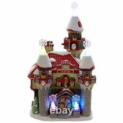 Department 56 Snow Village North Pole Series Santa's Snowflake Palace Building