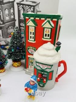 Department 56 Snow Village Saturday Morning Downtown Set of 6 (no road/snow)