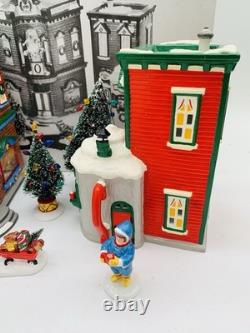 Department 56 Snow Village Saturday Morning Downtown Set of 6 (no road/snow)