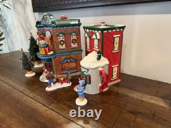 Department 56 Snow Village Saturday Morning Downtown Set of 6 (no road/snow)