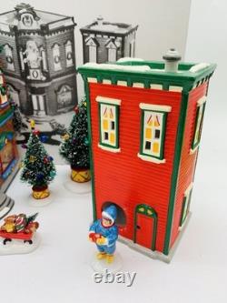 Department 56 Snow Village Saturday Morning Downtown Set of 6 (no road/snow)