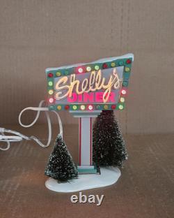 Department 56 Snow Village Shelly's Diner Two Piece Set #55008 NIB Retired