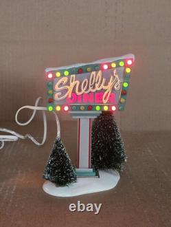 Department 56 Snow Village Shelly's Diner Two Piece Set #55008 NIB Retired