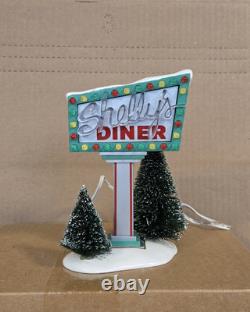 Department 56 Snow Village Shelly's Diner Two Piece Set #55008 NIB Retired
