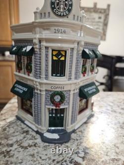 Department 56 Snow Village Starbucks Coffee #54859 Please READ