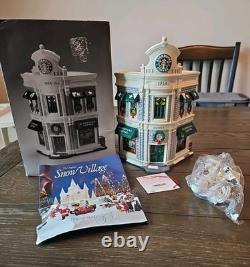 Department 56 Snow Village Starbucks Coffee MINT CONDITION