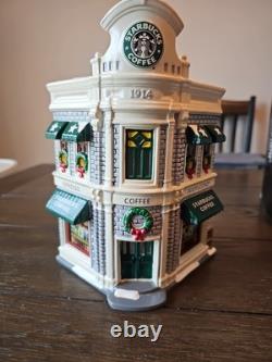 Department 56 Snow Village Starbucks Coffee MINT CONDITION