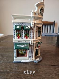 Department 56 Snow Village Starbucks Coffee MINT CONDITION