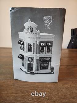 Department 56 Snow Village Starbucks Coffee MINT CONDITION