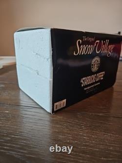 Department 56 Snow Village Starbucks Coffee MINT CONDITION