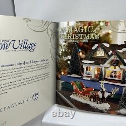 Department 56 Snow Village'The Magic Of Christmas' Rare New #4042406