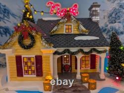 Department 56 Snow Village The Noel House Never Been Displayed NIB WithL &