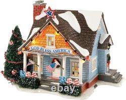 Department 56 Snow Village The Patriot House Lit Building
