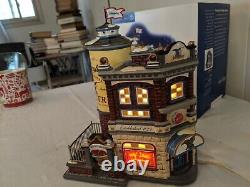 Department 56 Snow Village Yuengling Tavern #55626 With Box & Flag