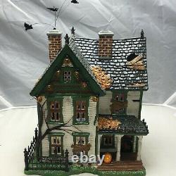 Department 56 Spooky Farmhouse The Original Snow Village Halloween #56.55315