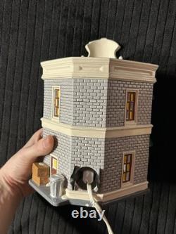 Department 56 Starbucks Snow Village Coffee Shop and DamagedCoffee Cart withBoxes