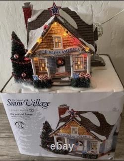 Department 56 THE PATRIOT HOUSE The Original Snow Village with Box Tested & Works