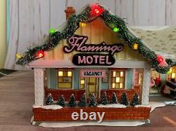 Department 56 The Flamingo Motel Flamingo Sign & Building Snow Village 2007