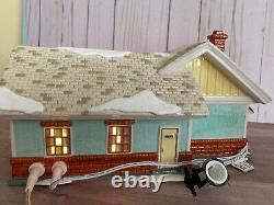 Department 56 The Flamingo Motel Flamingo Sign & Building Snow Village 2007