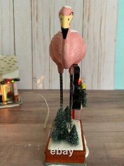 Department 56 The Flamingo Motel Flamingo Sign & Building Snow Village 2007