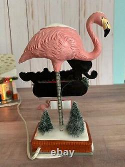 Department 56 The Flamingo Motel Flamingo Sign & Building Snow Village 2007