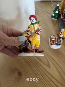 Department 56 The Original Snow Village McDonald's Retired Complete Set Sign