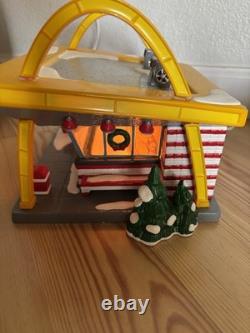 Department 56 The Original Snow Village McDonald's Retired Complete Set Sign