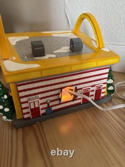 Department 56 The Original Snow Village McDonald's Retired Complete Set Sign