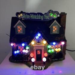 Department 56 Trick or Treat Lane Glares and Stares House LED Light Up D56