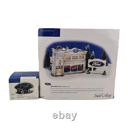 Department 56 Uptown Motors Ford & 1919 Model T 54941 Snow Village Building